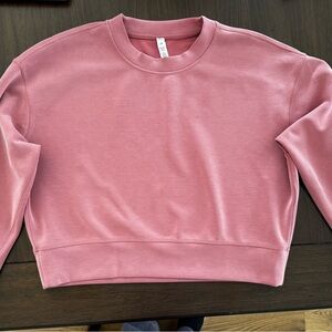 Lululemon Athletica Dusty Rose Softstreme Perfectly Oversized Cropped Crew